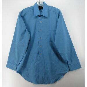 VINTAGE Sears Shirt 16 Perma Prest 70s Comfort Button Down Large *